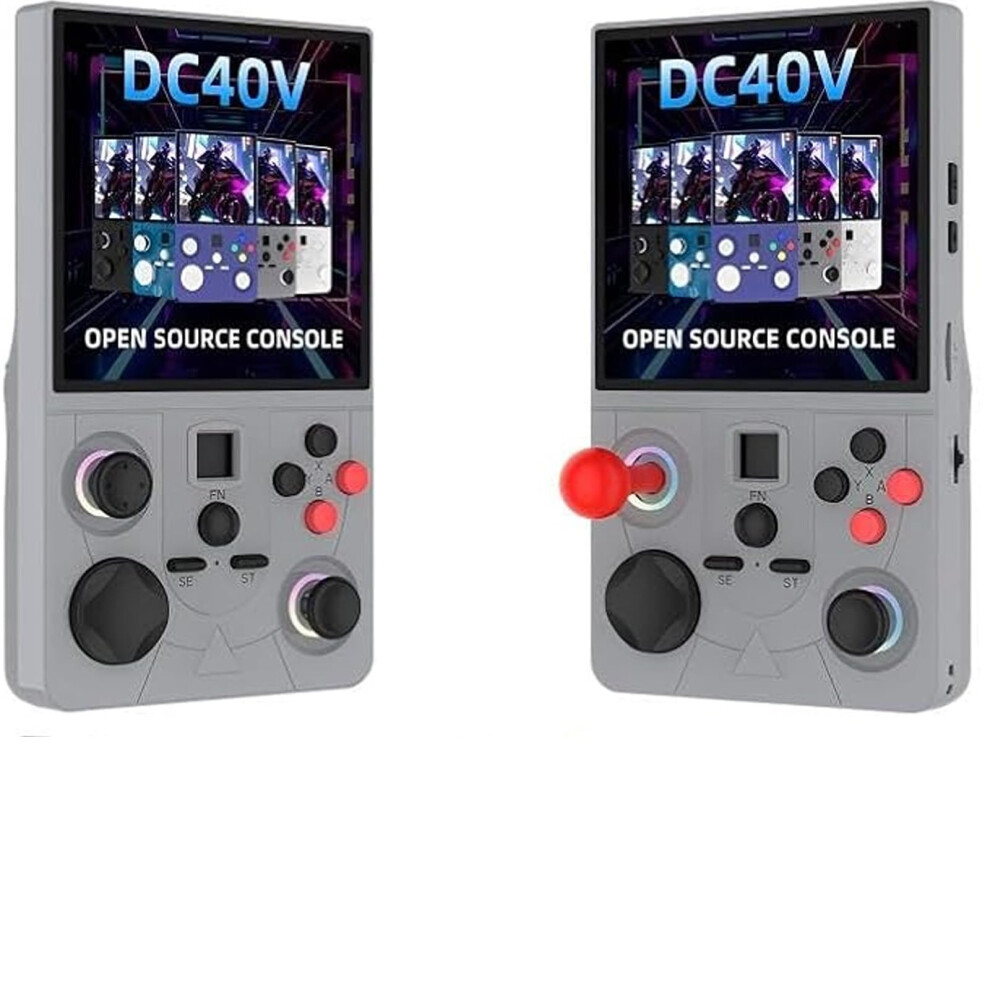 Retro Handheld Game Console 128Gb Wifi Multiplayer Tv Connection Ips Display Dual Joysticks Gray 9092120642308
