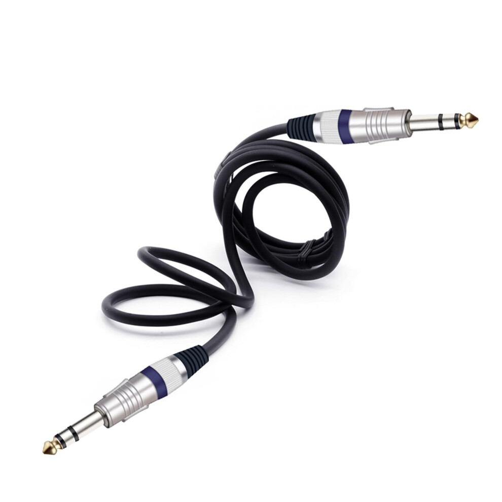 6.35Mm Stereo Audio Cable 0.5M Trs Male To Male With Noise Reduction Shielding For Mixer And Amp Purple 9330225958406