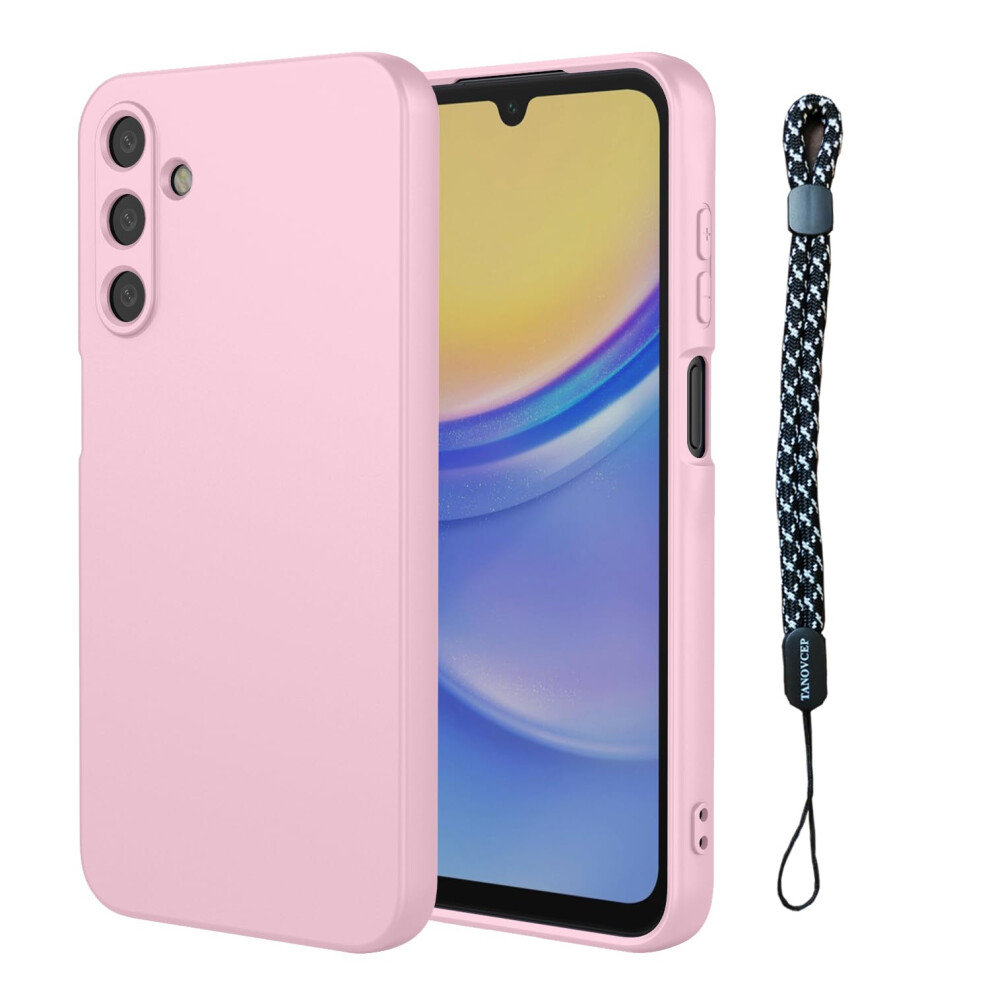 Shockproof Tpu Protective Cover With Lanyard And Antifingerprint Finish For Samsung Galaxy A25 5G Pink 9771547544432