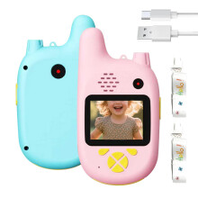 Kids Walkie Talkies with Dual Cameras, Interactive Wireless Toy for Outdoor Adventures Boys Girls
