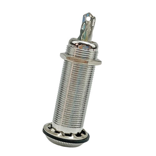 Easy Installation 6.35mm Tube Style Jacks Socket-Silver 2