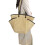 Sac de collecte Texture de tissage de paille parfaite-Beige. 1