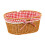 Woven Picnic Basket With Checkered Lining And Top Handle For 1