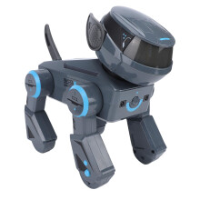 AI Robot Dog Toy for Kids with Smart Interaction, Custom Programming, LED Eyes, and Rechargeable Battery