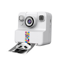 Kids Instant Print Camera with 1080P Video, 180 Flip Lens, Thermal Printing and 2.4' Eye‑Protect Screen for Children