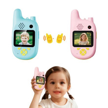 Kids Video Walkie Talkies 2 Pack with Screen, Rechargeable Long Range, RealTime Chat for Outdoor Play