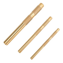 Brass Drift Punch Set, 25075 25076 25077 Brass Punches 3-Piece with 3/4 Inch, 1/2 Inch, 3/8 Inch