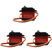 3X TIANKONGRC Td-8120Mg Gear Digital Servo with 20Kg High Torque 180Angle for Rc Remote Control Car Model Vehicle 20Kg Servo
