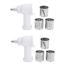 2X Vegetable Slicer/Shredder/Cheese Grater for Stand Mixer Attachment Slicing Shredding Accessories