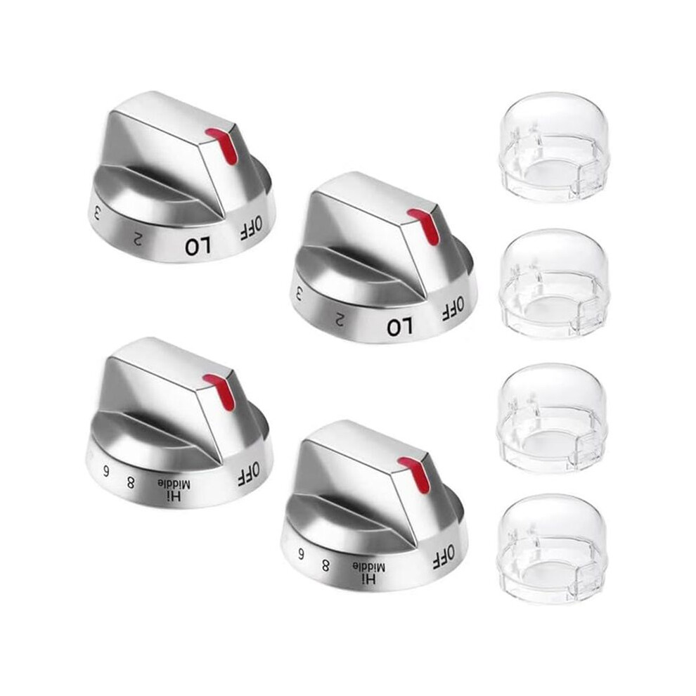 Electric Stove Knob Replacement - Dg94-03500V Dg94-03500W (4Pcs+ 4 Gas Stove Knob Protectors) 6032664119525