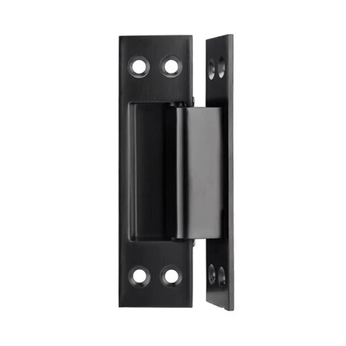 Porta Oculta de 5 Polegadas com Porta Oculta de Madeira de Aço Inoxidável e Dobradiça Oculta. Preto