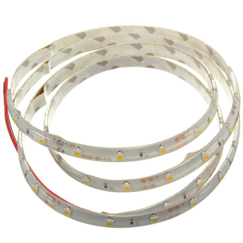 2X 60-3528 SMD Waterproof LED Light Strip DC12V (Warm White) 1M 1