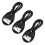 3X USB Cable 5.5mm / 2.1mm 5V   Jack Power Cable (Black, 102CM) 1