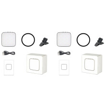 2X luz de preenchimento de celular portátil ao vivo luz magnética de bolso Selfie Lâmpada de beleza Luz externa de LED