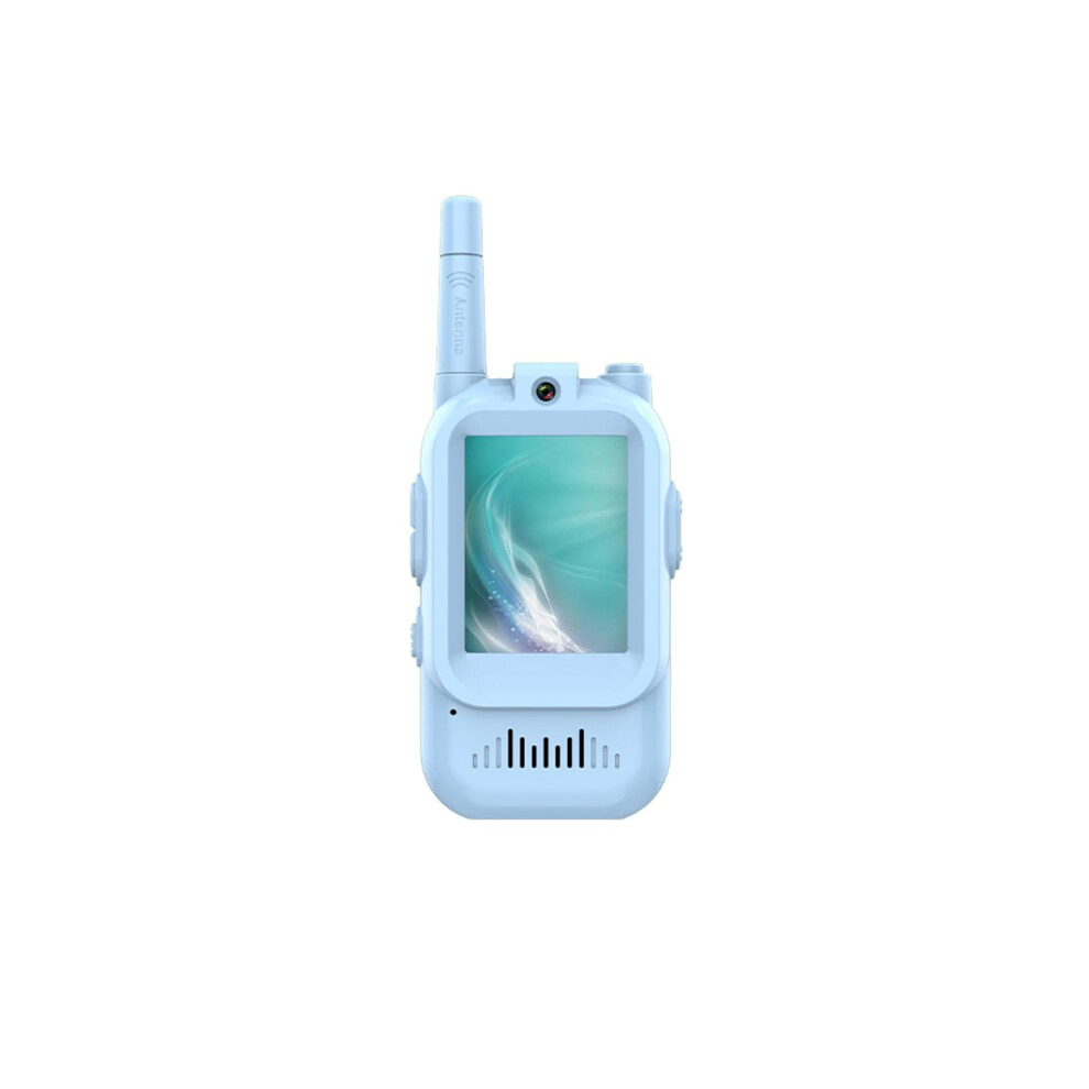 Kids Video Walkie Talkies With Hd Camera, Voice Changer, Long Range, Usbc Charging, 2 Pack Blue 9455672160438