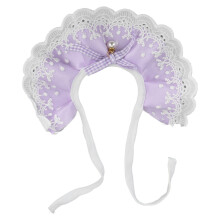 Breathable Purple Cat Lace Scarf, Soft & Comfortable Small Medium Pets