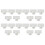 20mm PVC Tee 3 Way Water Pipe Tube Adapter Connectors White 20 Pcs 1