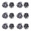 600Pcs(30 Pairs)Garden Irrigation Kit Adjustable Atomization Dripper Atomization Connection Tee Joint 1