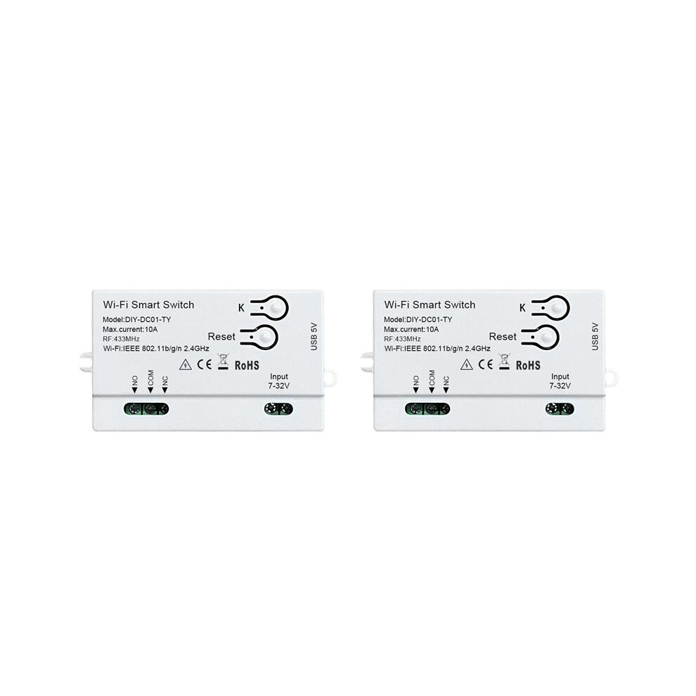 2X Tuya Wifi Timer 1Ch 7-32V Usb 5V 2.4G Wifi Smartlife Home Automation Module For Alexa Home Iftt 4712414374894