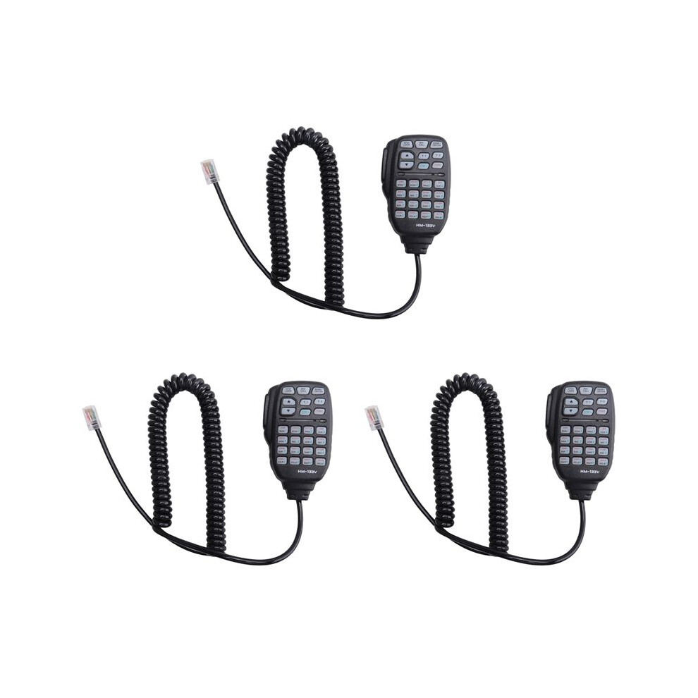 3X Hm-133 Mic Speaker Handheld Shoulder Mic For Radio Ic-207H Ic-880H Ic-2820H Ic-E282 Hm-133 Rj-45 Ic-2725E 4712669723867