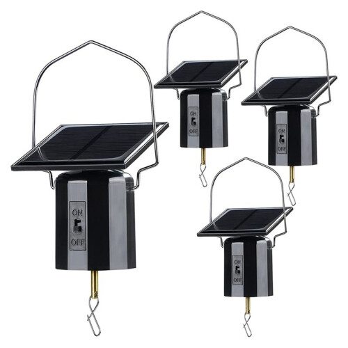 4Pcs Solar Powered Wind Spinner Motor Solar  Hanging Rotating Motor Revolving Wind Chime Spinner Motor for Display 1