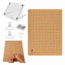 Macrame Board 12x16 Inch Macrame Board and Metal Adjustable Holder for Braiding Cording Bracelet Creating