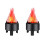 2X LED Fire Flame Effect Light Artificial Electric Flicker Campfire Lamp Party Decor Supplies US Plug 1