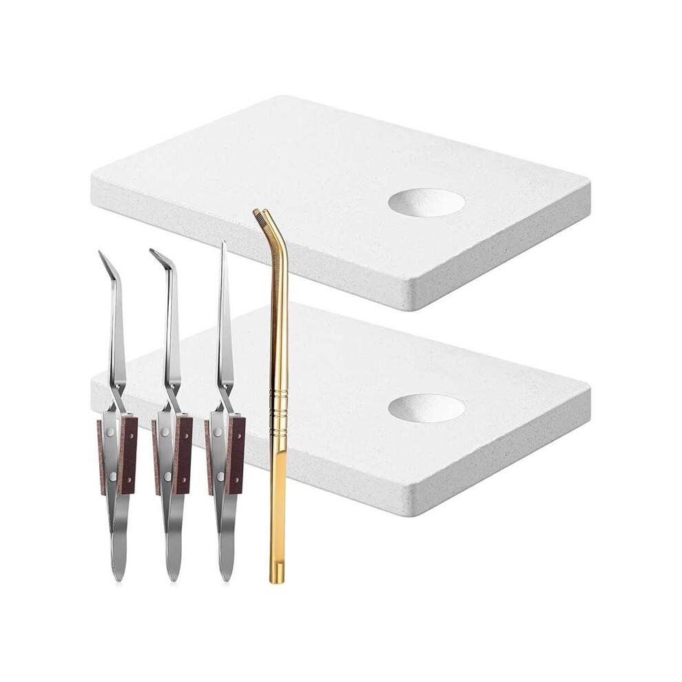 Jewelry Soldering Kit Ceramic Soldering Board Soldering Block Solder Plate With Slot For Jewelry Making Firebrick Tool 4711347960297