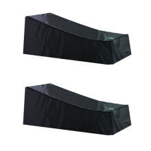 2X Lounge Chair Cover Wasserdicht Outdoor Garten Anti-UV, 210D Material, MöBel Sonnenliege Abdeckung