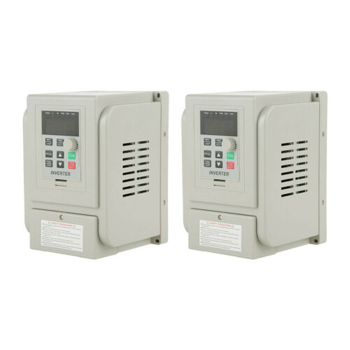 2X 2.2KW 3HP 220V Variable Frequency Drive Inverter CNC VFD VSD Single to 3 Phase 1