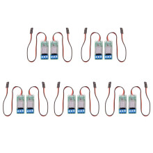 10 Pièces RC PWM Commutateur de Relais électronique pour Avion RC Bricolage Modèle Feux de Navigation Contrôleur Universel K1 Commutateur