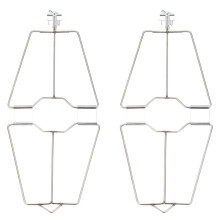 2X Pratico Fermaglio per Pollo Arrosto, Anatra, Grill In Acciaio Inox, Strumento per Barbecue, Spiedini per Pesce Alla Griglia, Gancio per Barbecue