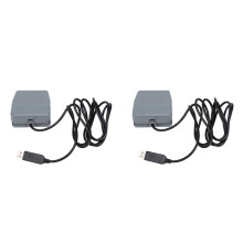 2X USB-Fußschalter Tastaturpedal für HID-PC-Computer USB-Aktionsschalter Steuertastenfunktionen Maus PC-Spiel