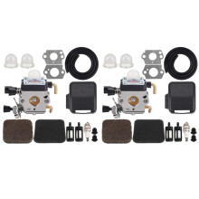 2X FS85 Carburetor + Air Filter Cover for FS75 FS80 FS 85 KM80 KM85 FC75 String Trimmer Brush Cutter Tune Kits