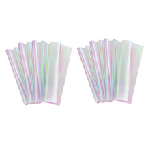 40 Pieces 59 cm x 57 cm Cellophane Wrap Paper Iridescent Film Gift Wrap Rainbow Flower Wrapping Packaging Paper Come