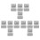12X 1 Inch Blind Brackets White Profile Box Mounting Bracket Window Blinds Headrail Bracket 1
