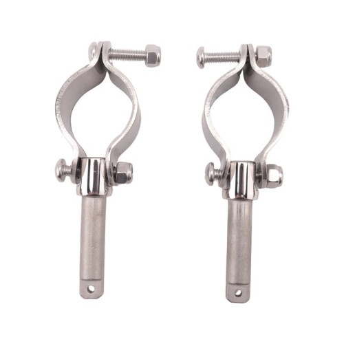 Boat Stainless Steel Row Lock Side Mount  Oar Lock Socket Marine Yacht (2 Per Pack)
