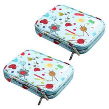 2X Leere Stricknadeln Etui Reise Speicher Organizer Aufbewahrungs Tasche für Rundstricknadeln und ZubehöR Kit Tasche