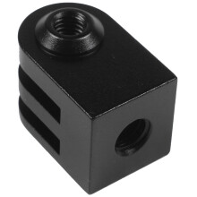 2X Cnc Aluminum Alloy Tripod Mount Outdoor Sports Camera Base Adapter for All 1/4 Inch Screw Monopod Accessory