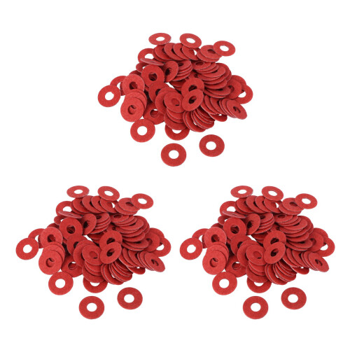 300PCS Red Motherboard Screw Insulating Fiber Washers