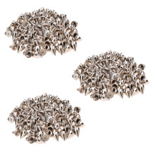 150Pcs Metal Cone Screwback Spikes Stud Leather Cloth DIY Goth Punk Spot