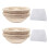 Round Set,4 Yeast Baskets for Bread and Bread Dough, Banneton Proofing Basket with Linen Inserts,Dough Scraper Set Round 1
