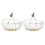 4X Wooden Handle Metal Retro Basket Portable Multi-Function Vegetable Fruit Egg Groceries Practical Storage Basket 2