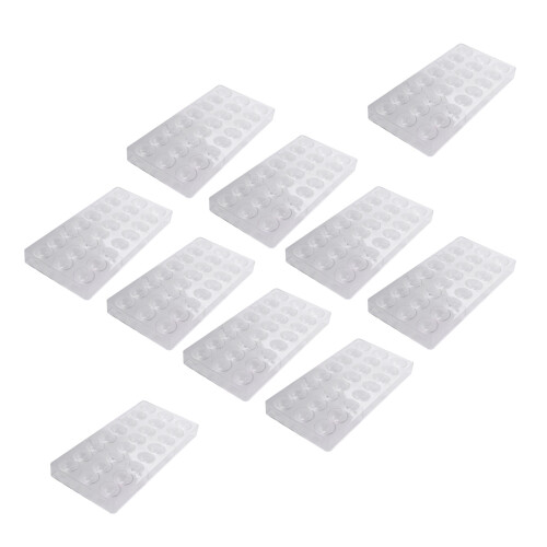 10X 24 Holes Semi Sphere Chocolate Mould Polycarbonate Chocolate Bar Mold Half  Candy Maker Mold Bakeware 1