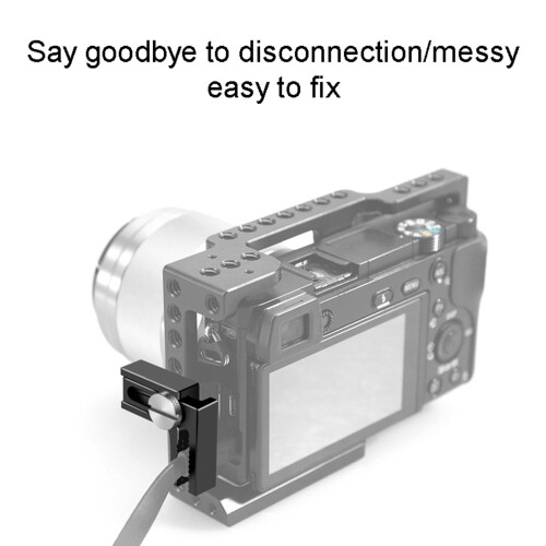 2X  Cable Clamp Universal Camera Cage  Lock Clamp SLR Camera Accessories Quick Release Plate 2