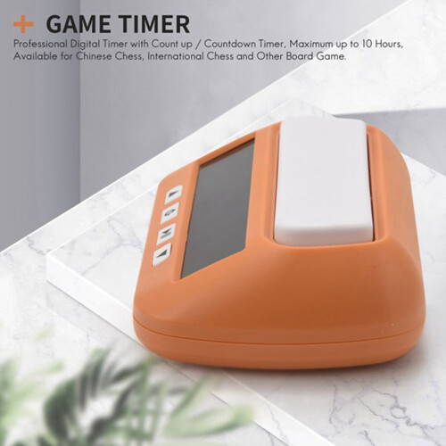 3X Chess Clock, Digital Chess Timer & Game Timer, 3-In-1 Multipurpose Portable Professional Clock Yellow 1