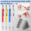 Men'S Tool Pen 6 in 1 Screwdriver Pen Bulk Multi-Function Pen with Refill Ruler Level Ballpoint Pen 6