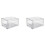 2X Plastic Fruit Vegetable Storage with Drainer Fridge Organizer Keep Fresh Food Container ,Single Layer 1
