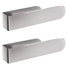 2X Hand Towel Holder,Hand Towel Bar,Self Adhesive Bathroom Towel Bar Stick Wall,Stainless Steel Brushed,Silver,B