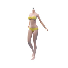 1/6 Scale Female Seamless Silicone Body with Metal Skeleton, Realistic 12 Inch Action Figure S48 for Collectors and Photography